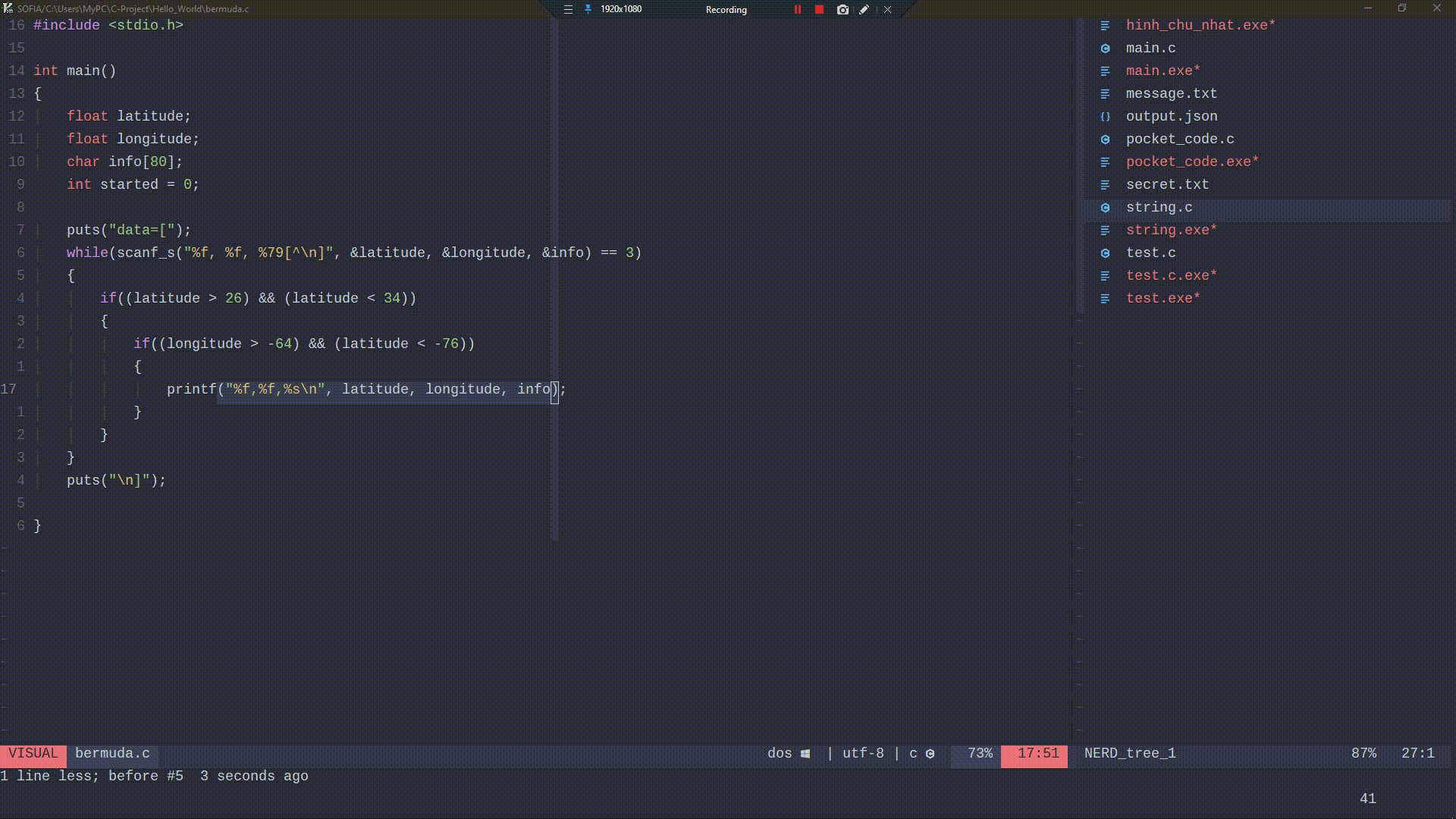 gvim How can i get visualize line indent every time i use tab or go