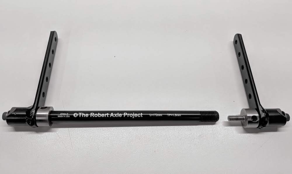 Thu axle mount for bike lugage rack Bicycles Stack Exchange