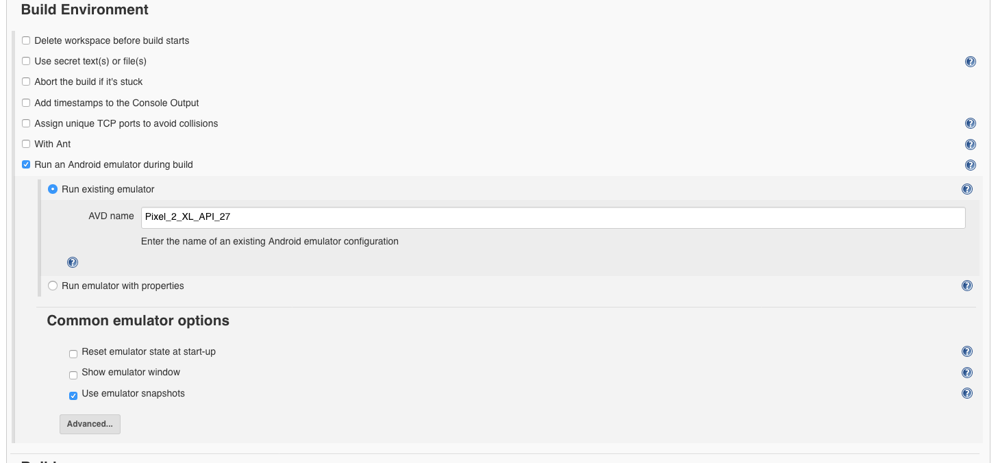 Android Emulator Jenkins Taipanjarisigadis