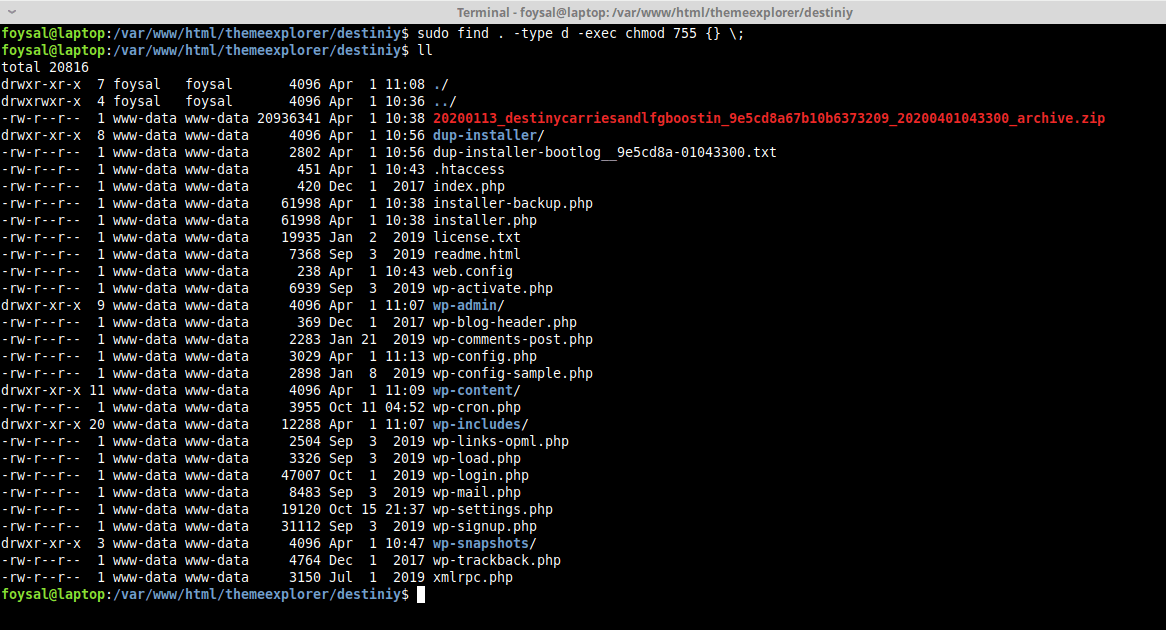 Permission command is not working Unix & Linux Stack Exchange