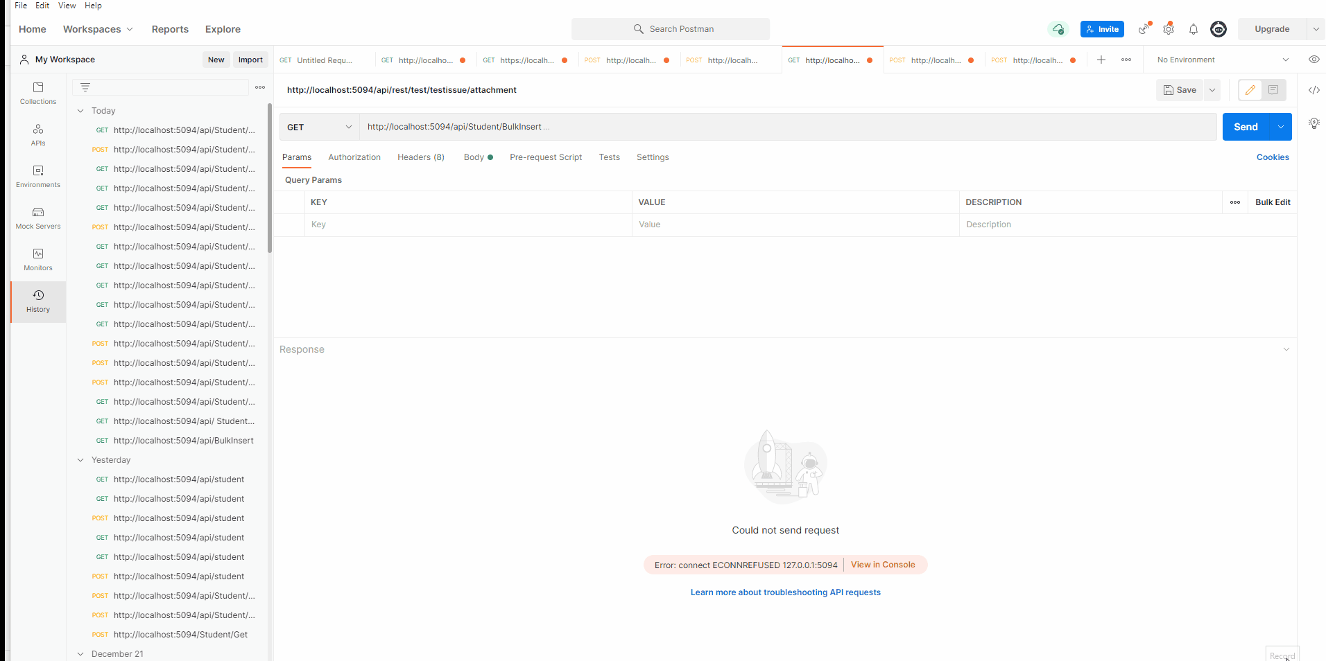 c how to set response when i am using IActionResult in return type