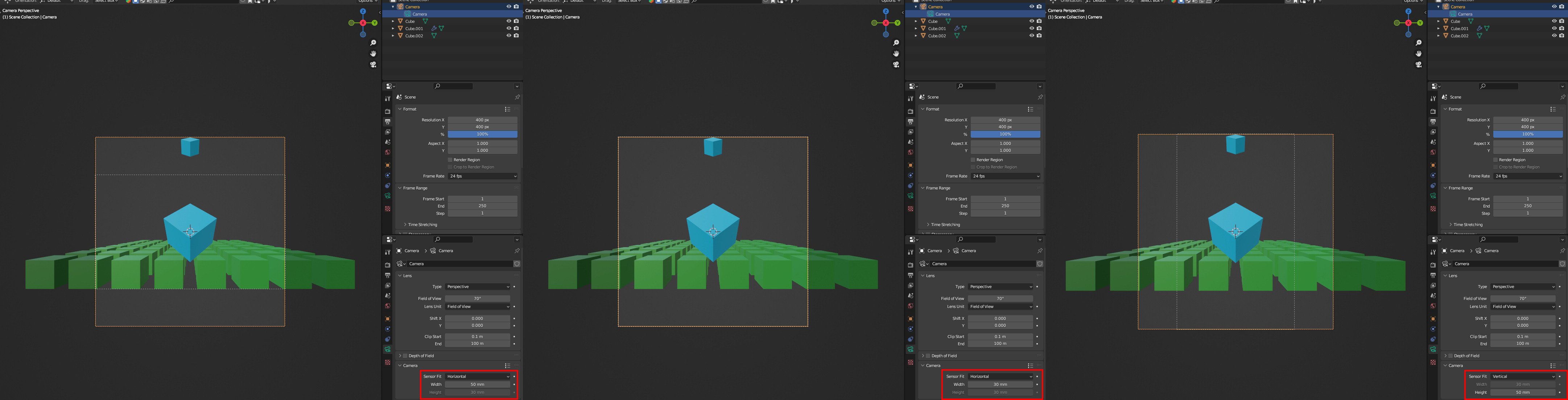 python How to specify specific x and y FOV angles for a camera in