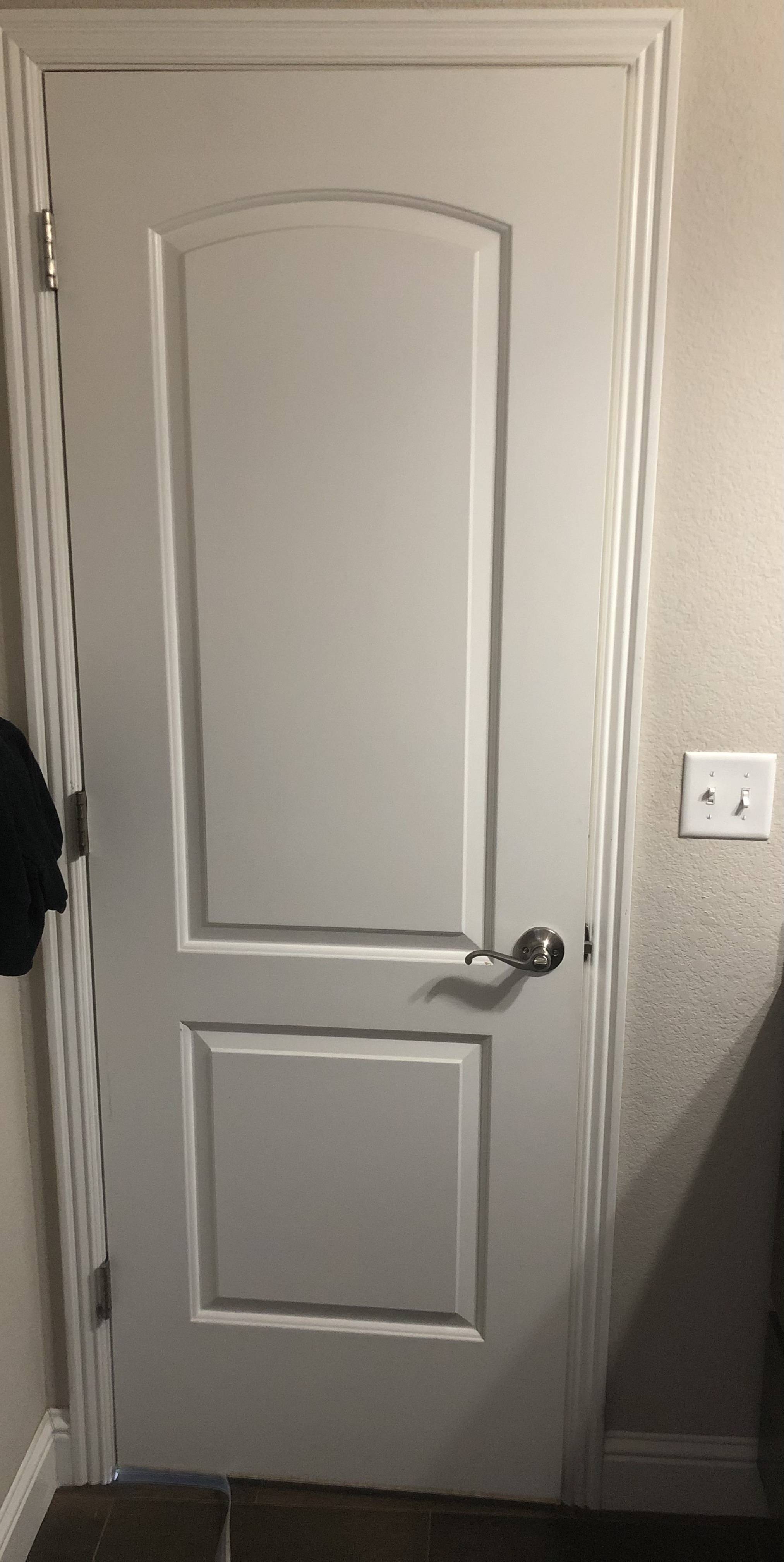 how do i fix door touching frame and hinge leaking Home Improvement