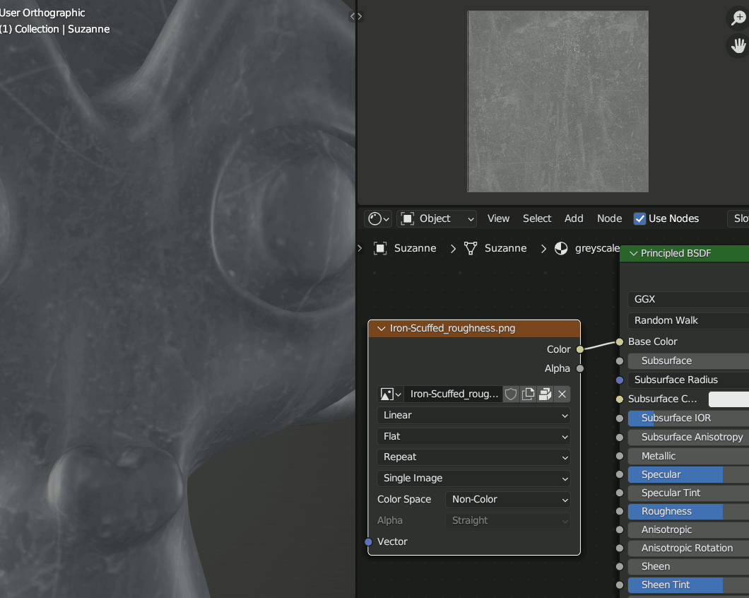 rendering Striped artifacts on object when applying metalnessmap to