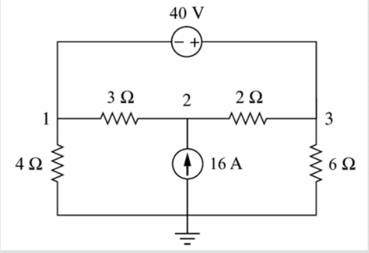 circuit analysis How to find the nodal voltage when there is a