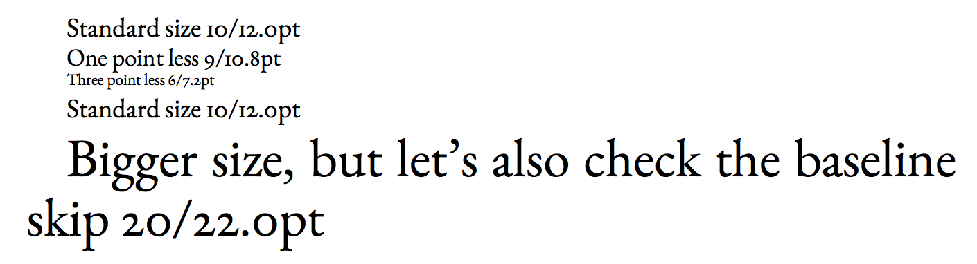 fontsize Change font size in a section as a function of