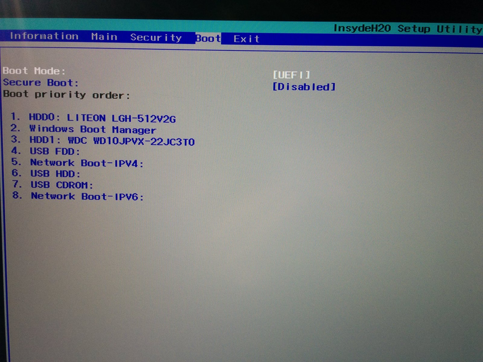 bios How to put Linux Boot Manager in front of Windows