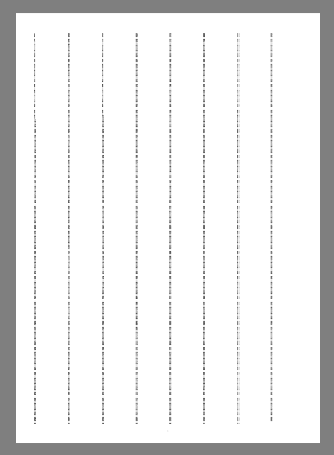 listings 8 column table with lstinputlisting in LaTeX TeX LaTeX