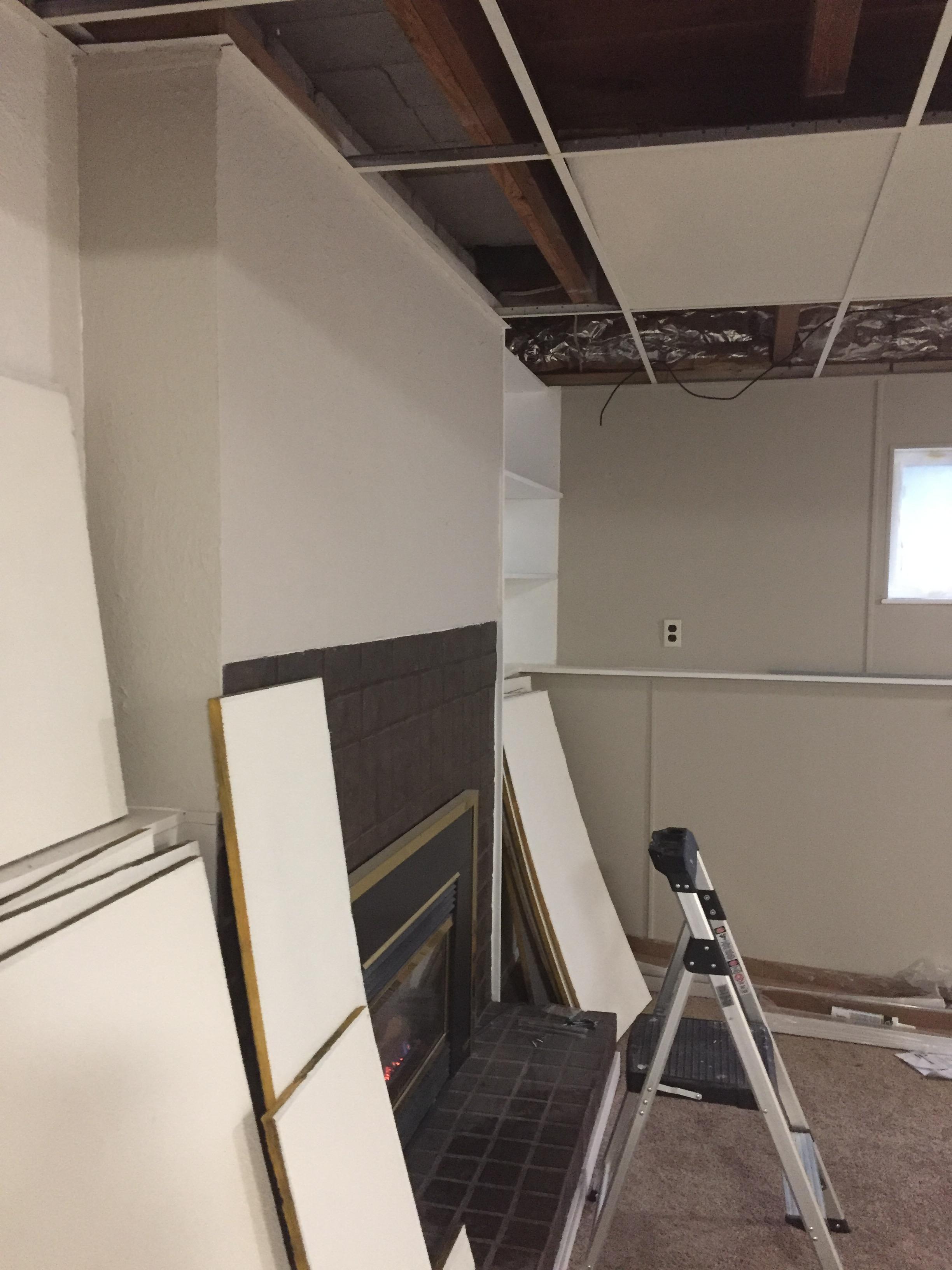 Cracked bricks/stones in the ceiling near fireplace Love & Improve Life