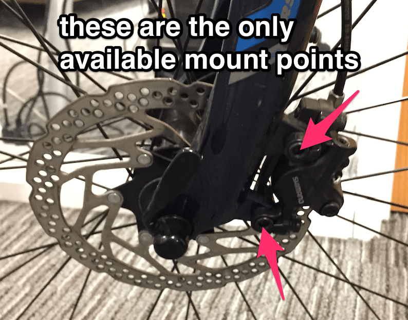 safety Is it safe to mount fender stays and disc brakes on the same