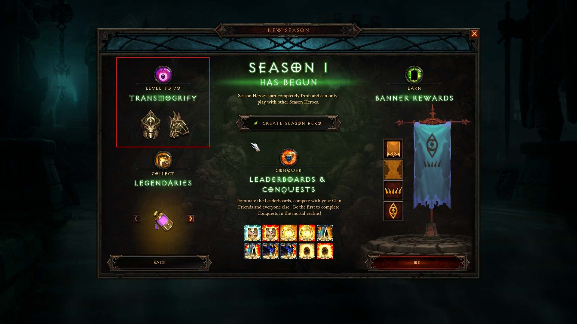 diablo iii What are the requirements to unlock the seasonal