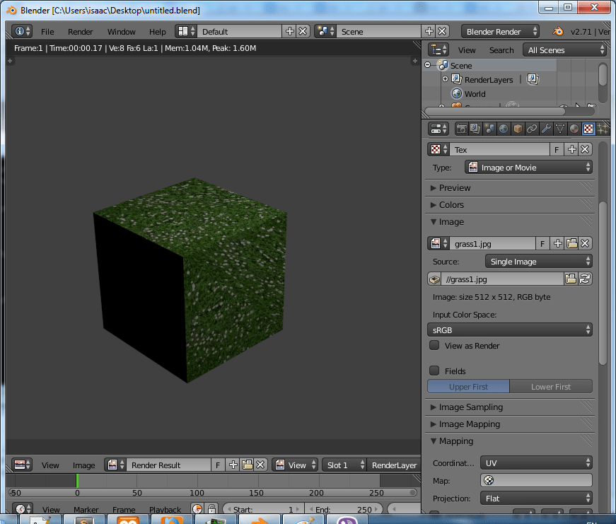 export Exporting a simple model with texture from Blender to three.js