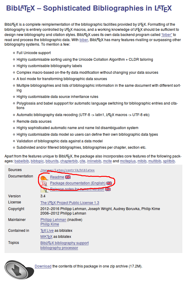 latex Tutorial Accessing documentation of LaTeX packages SO