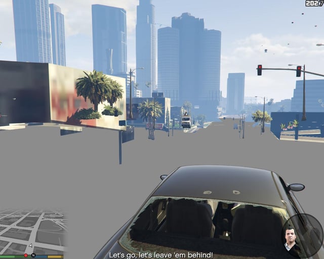 grand theft auto v Blocky graphical issues and missing roads Arqade