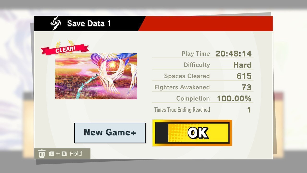 super smash bros ultimate World of Light current completion