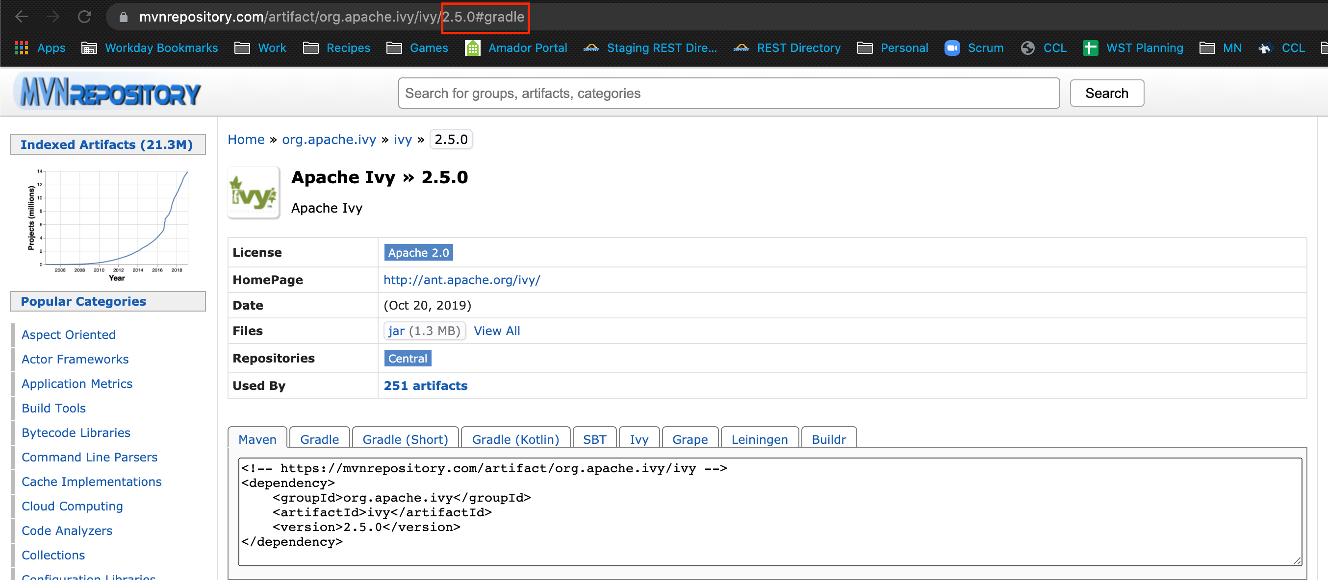 How to add Ivy as module dependency to IntelliJ