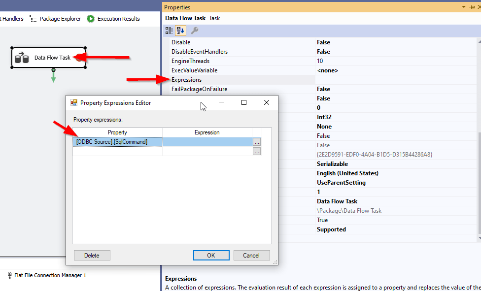 How do I pass a variable to use as the ODBC Source SQL Command for
