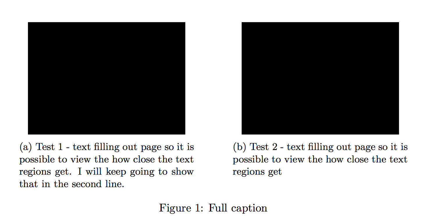 [Tex/LaTex] Sidebyside minipage figures captions too close together