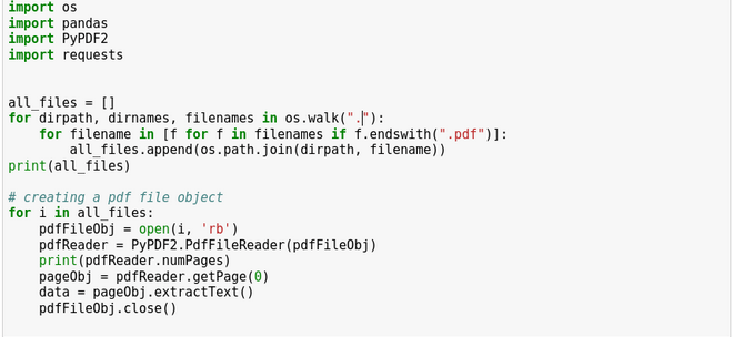 pandas How to convert extracted text from the pdf to json format in
