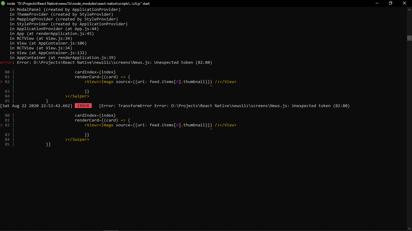 reactjs How to fix JSON parse error Unexpected