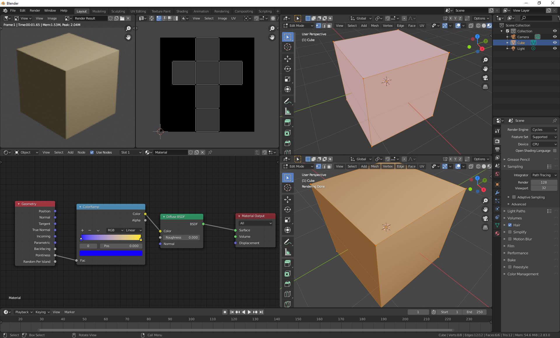 node editor Blender 2.83, Cycles, can't get pointiness to work Blender Stack Exchange