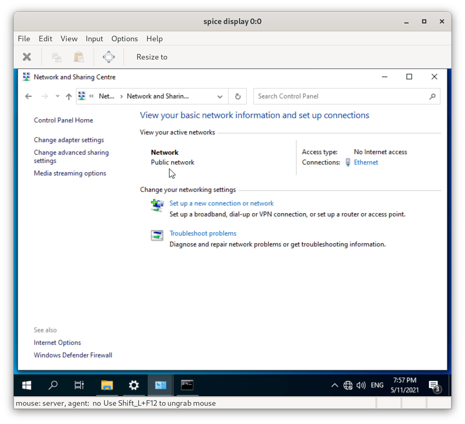 windows How to change the network type of a network