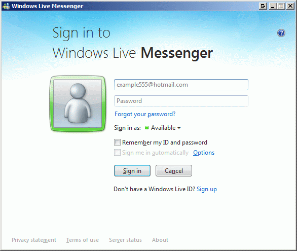 Windows Live Messenger won't sign in automatically Super User