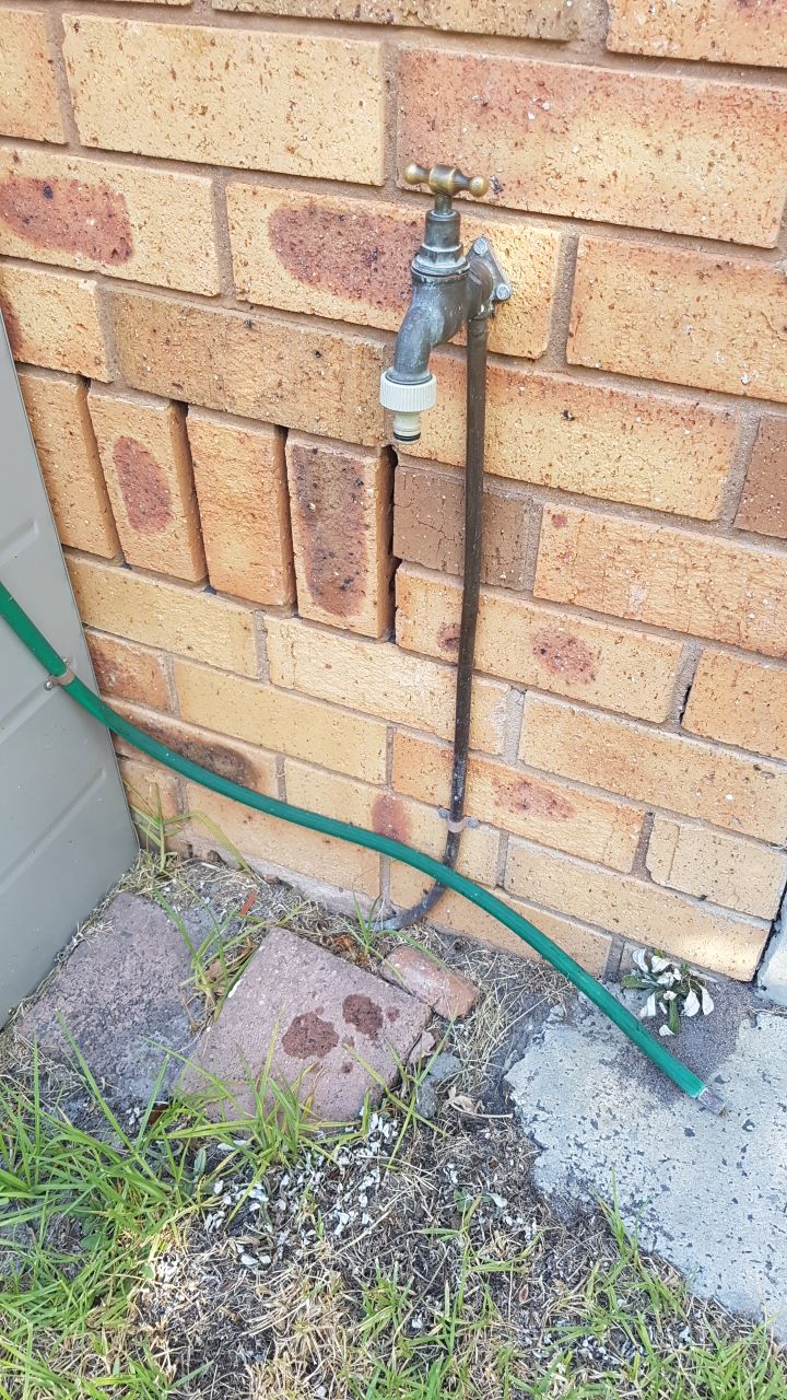 How do you call a concrete water catching thing under outdoor water tap