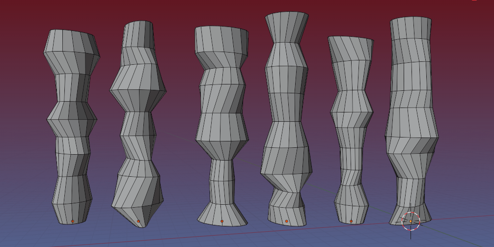 python How to create cylinder with varying radius at different height Blender Stack Exchange