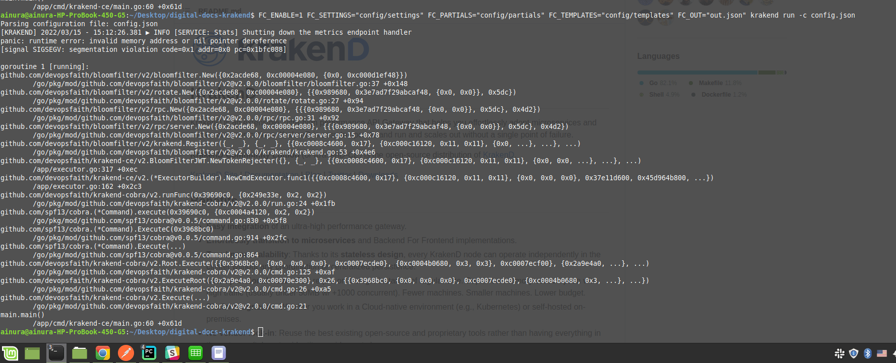 panic runtime error invalid memory address or nil pointer dereference in Krakend Stack Overflow
