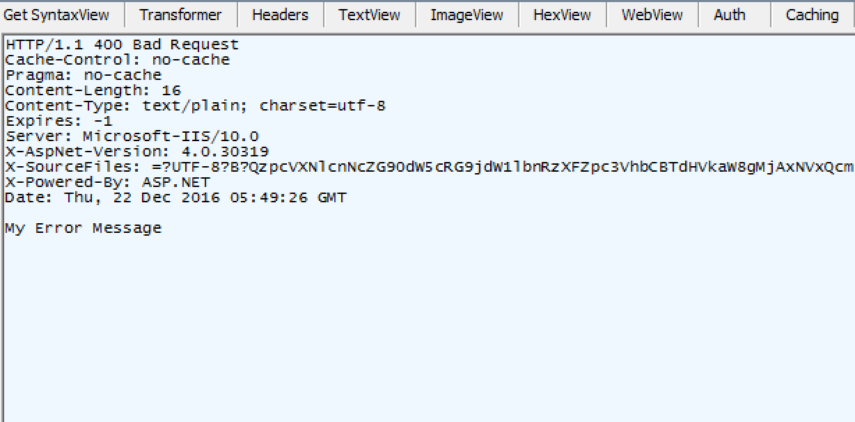 java How to read HTTP custom error string Stack Overflow