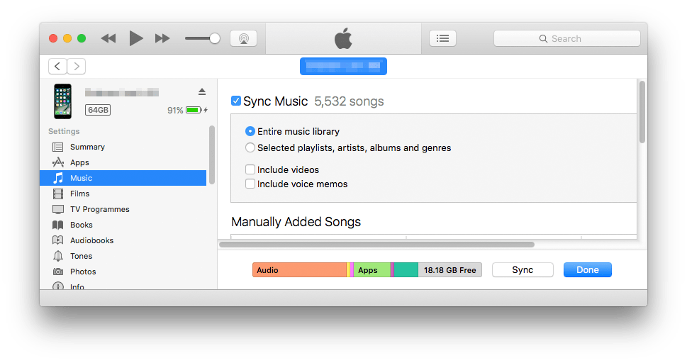 memory How do I stop my Mac from syncing my whole library to my
