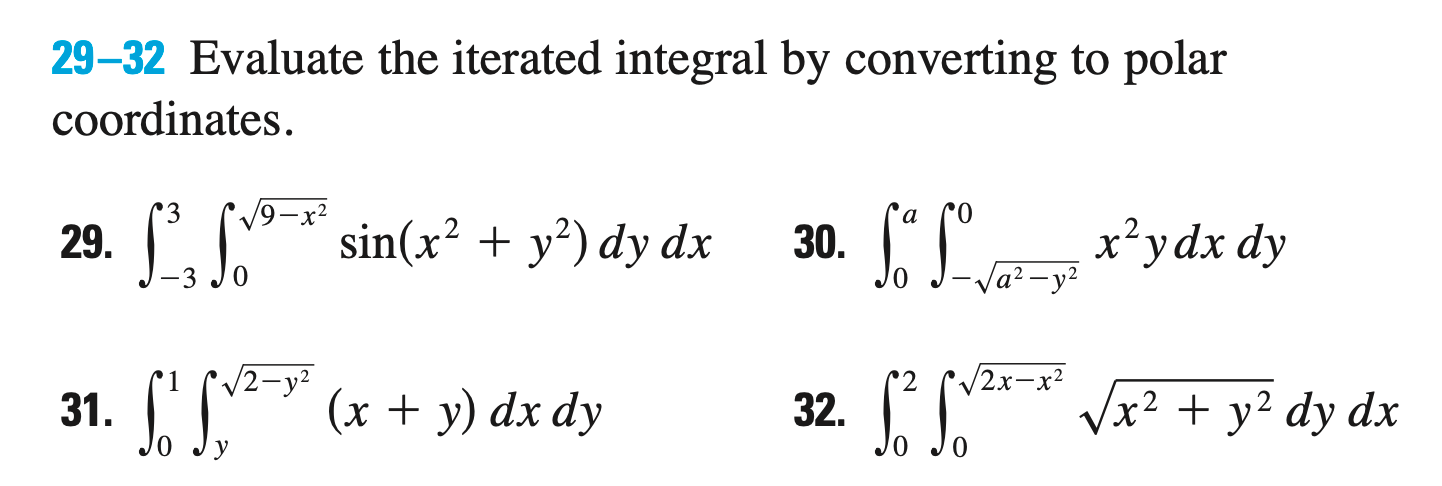 integration Simple double integral in polar coordinates' exercise