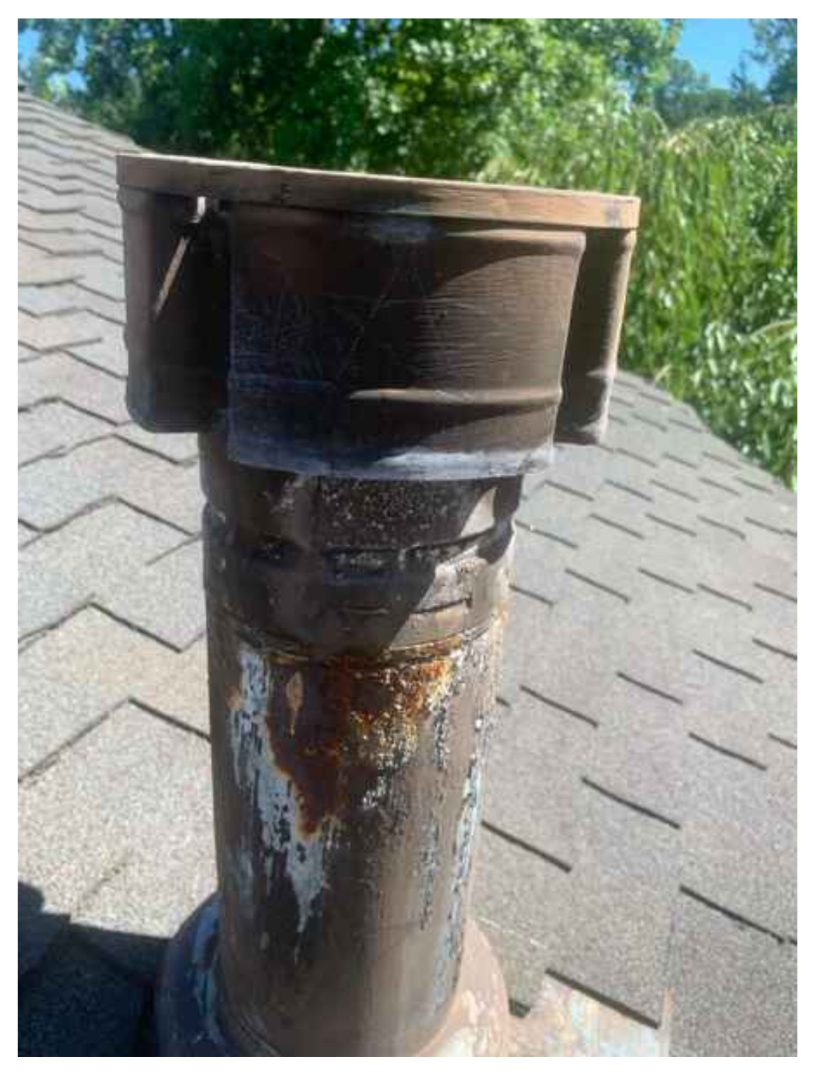 chimney What are my options for repairing a rusted galvanized steel