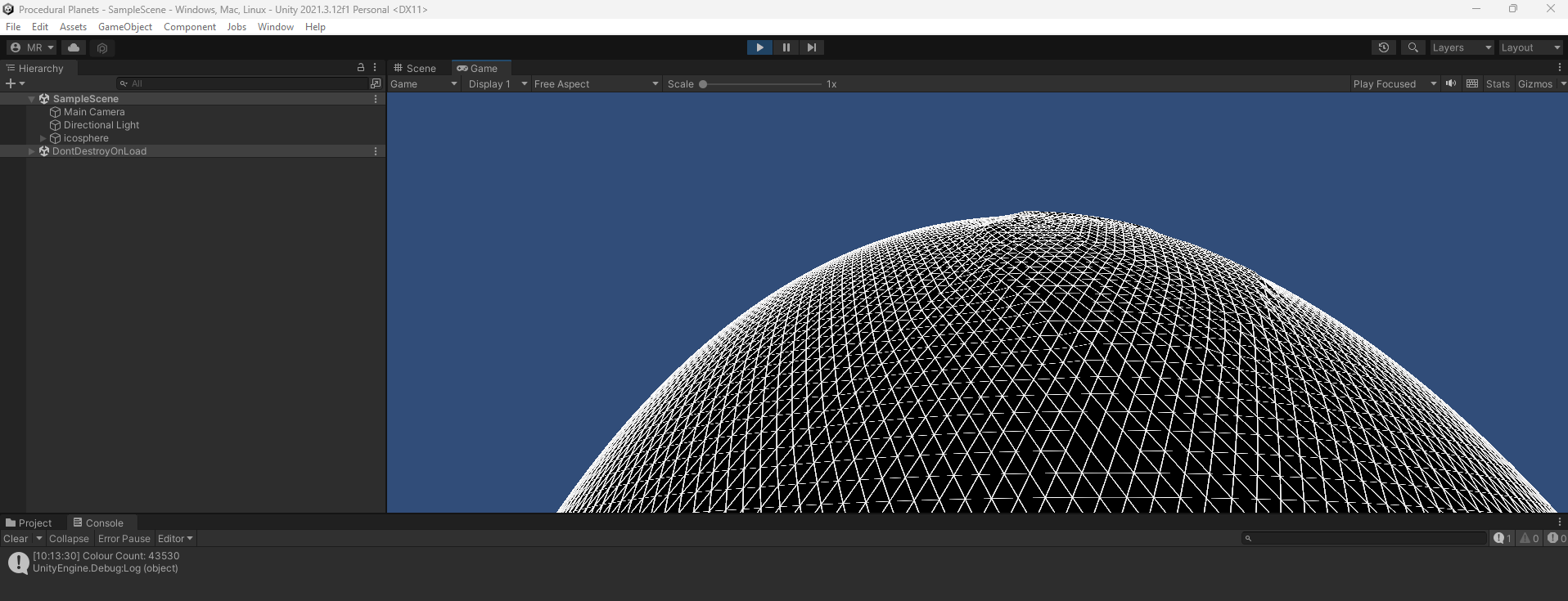 unity Change Mesh face colors / materials at runtime Game