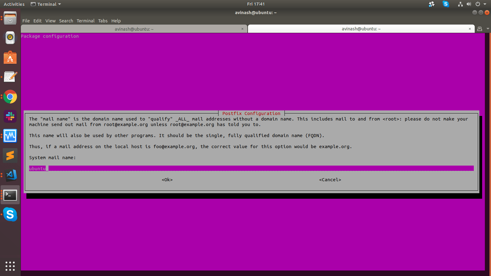 shell Expect script for postfix installation as it opens with prompt