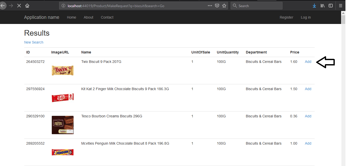 c My AddtoCart Method in my MVC ShoppingCart app is returning Null