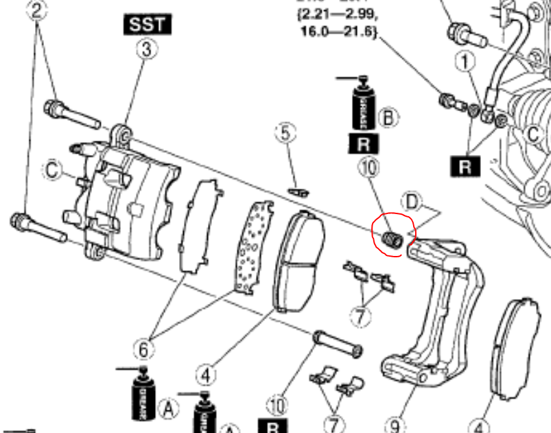 brakes Caliper missing one boot Motor Vehicle Maintenance & Repair