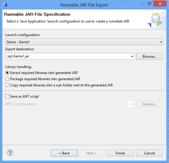 eclipse build java project into executable Stack Overflow