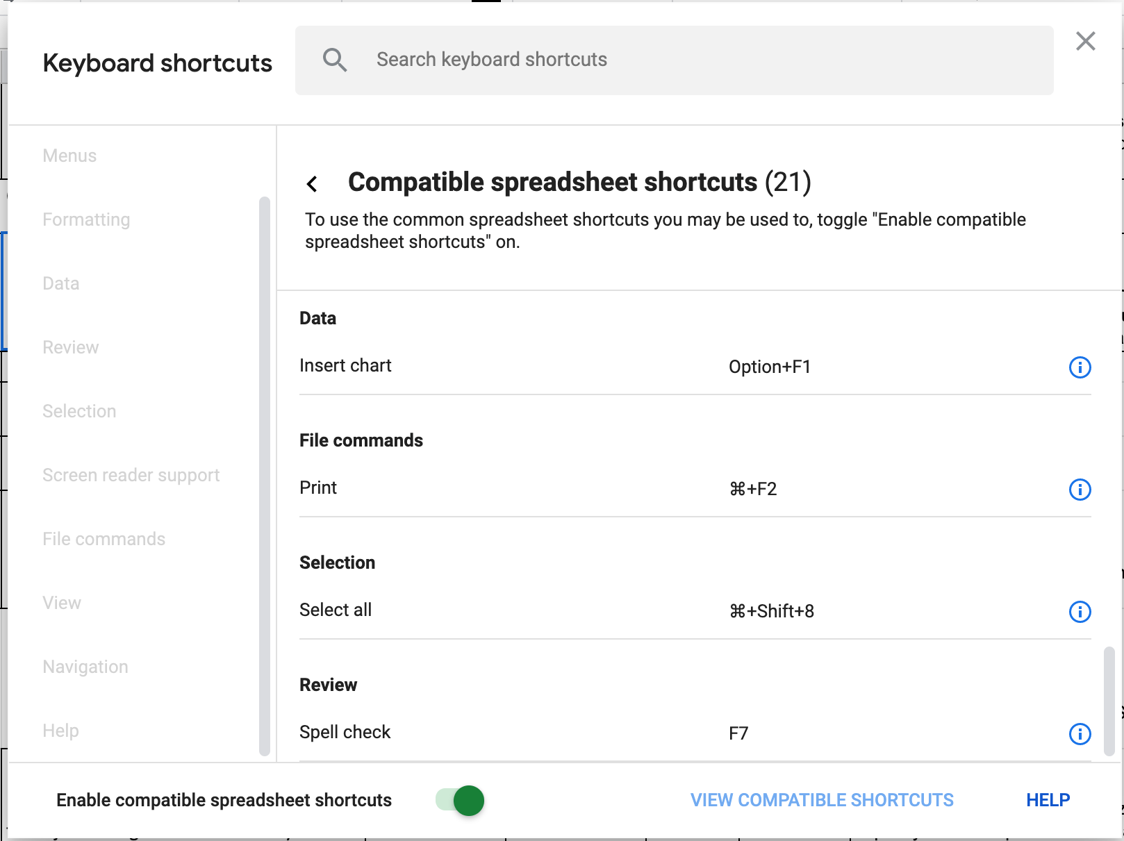 gmail How to correct spelling in google docs using keyboard shortcut