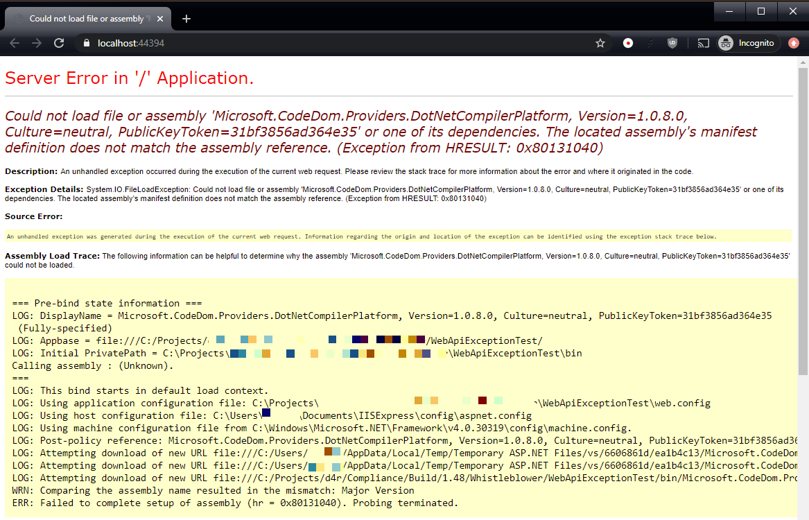 c Catching IISlevel unhandled exceptions Stack Overflow