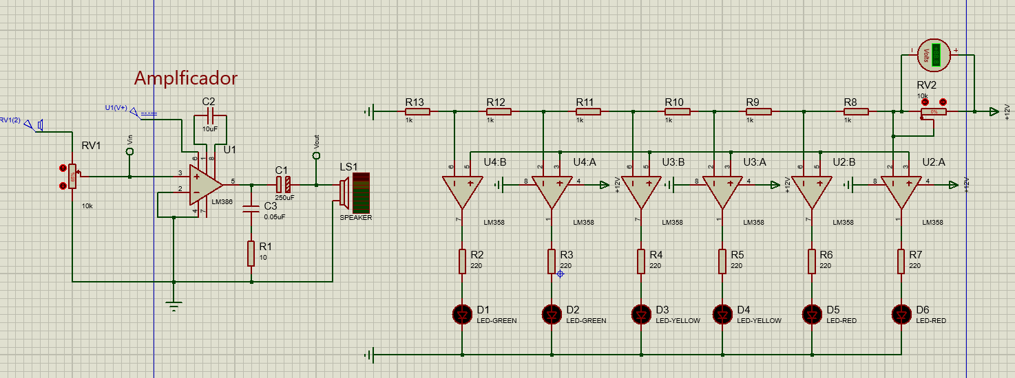 operational amplifier Why aren't my LEDs turning on while using