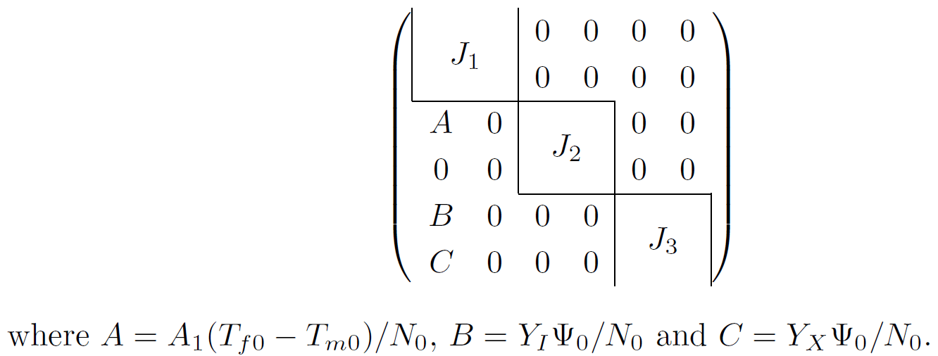 matrices Seemingly simple block matrix TeX LaTeX Stack Exchange