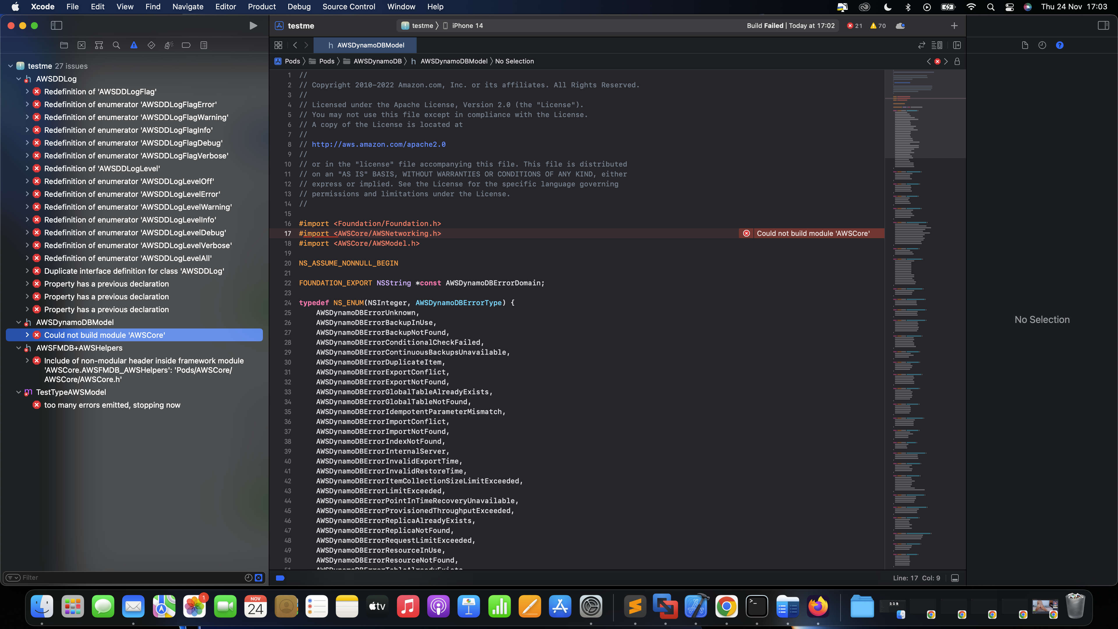 ios Xcode + Swift 4 + Mac M1 Nonstop random build errors Stack