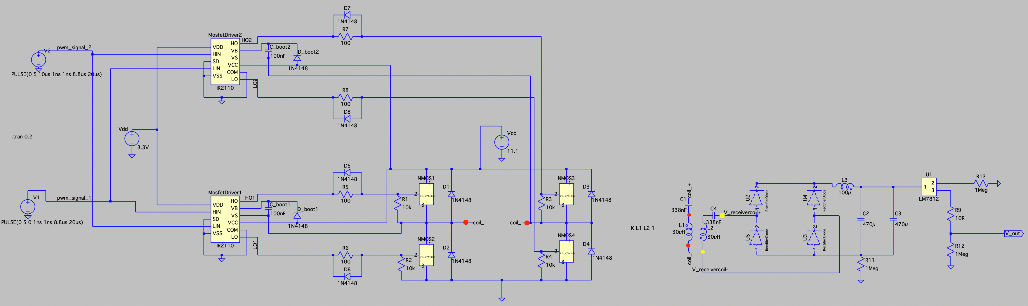 ltspice coupled coil output voltage and current too low
