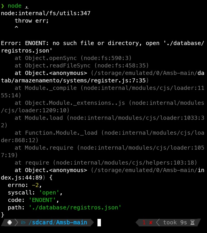 javascript Error ENOENT no such file or directory, open 'login.json