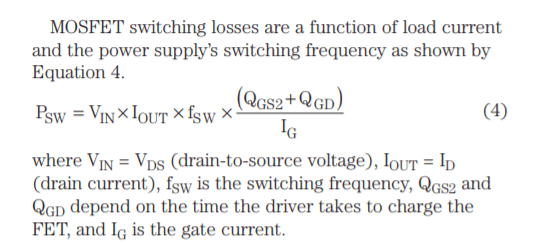 voltage MOSFET Switching Loss Formula Electrical Engineering Stack