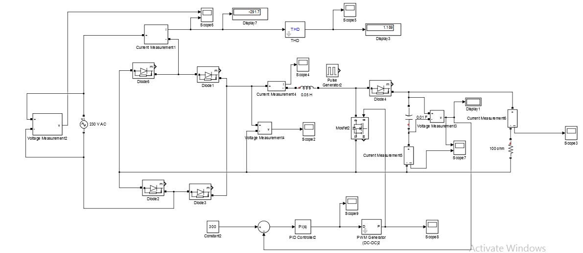 How to control switching of mosfet in PFC boost rectifier