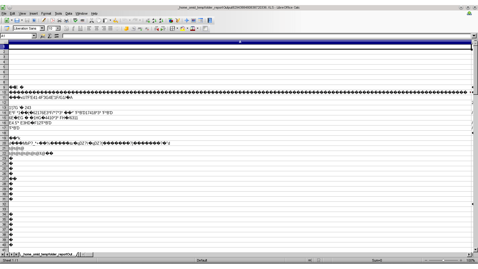 java Getting corrupted Excel file with JasperReports on Linux Stack
