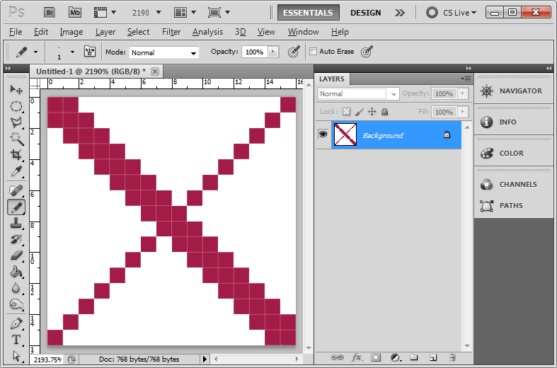Drawing sharp diagonal lines in Graphic Design Stack Exchange